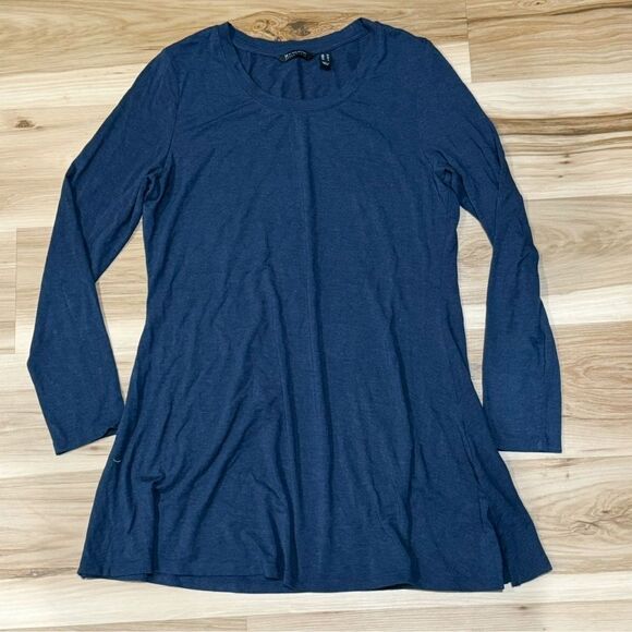 H by Halston Blue Long Sleeve Tunic Top Women’s Medium - Picture 1 of 3